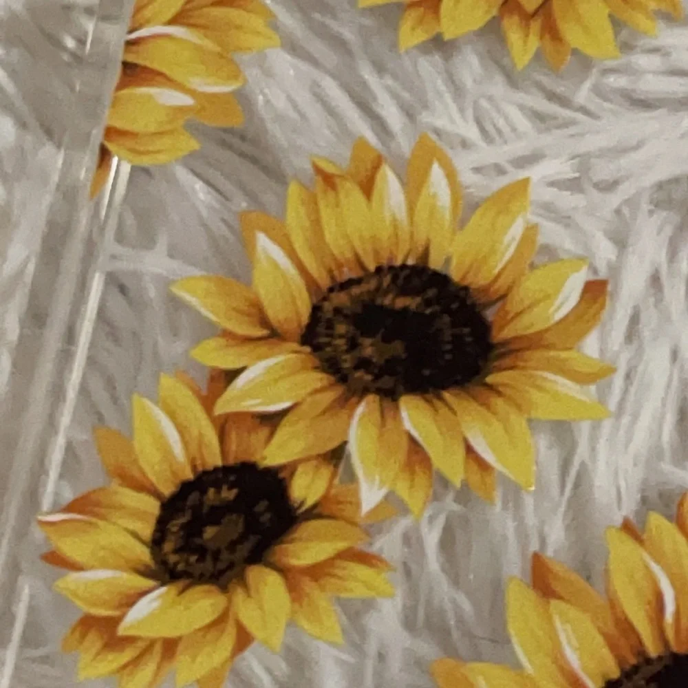 New clear sunflower iPhone 12 case